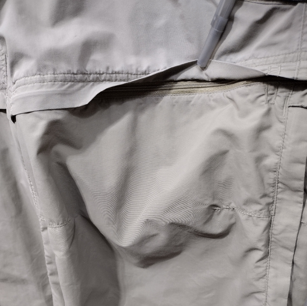 REi Convertible Hiking Outdoor Pants Womens 16P Tan Camping Fishing Safari Retro - Picture 4 of 11